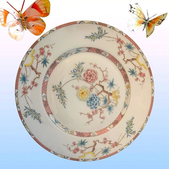 Jammet Seignolles Limoges France Singapour Plate 7.5” Floral Porcelain 1965-1980